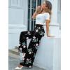 image:imageArolina Womens Stretchy Wide Leg Palazzo Lounge Pants Casual Comfy High Waist Palazzo PantsFloral 8