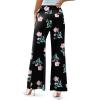 image:imageArolina Womens Stretchy Wide Leg Palazzo Lounge Pants Casual Comfy High Waist Palazzo PantsFloral 8