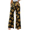 image:imageArolina Womens Stretchy Wide Leg Palazzo Lounge Pants Casual Comfy High Waist Palazzo PantsGold Flower