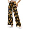 image:imageArolina Womens Stretchy Wide Leg Palazzo Lounge Pants Casual Comfy High Waist Palazzo PantsGold Flower