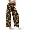 image:imageArolina Womens Stretchy Wide Leg Palazzo Lounge Pants Casual Comfy High Waist Palazzo PantsGold Flower