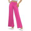 image:imageArolina Womens Stretchy Wide Leg Palazzo Lounge Pants Casual Comfy High Waist Palazzo PantsHotpink