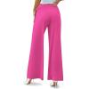 image:imageArolina Womens Stretchy Wide Leg Palazzo Lounge Pants Casual Comfy High Waist Palazzo PantsHotpink