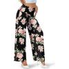 image:imageArolina Womens Stretchy Wide Leg Palazzo Lounge Pants Casual Comfy High Waist Palazzo PantsLight Pink Flower