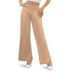 image:imageArolina Womens Stretchy Wide Leg Palazzo Lounge Pants Casual Comfy High Waist Palazzo PantsLightkhaki