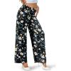 image:imageArolina Womens Stretchy Wide Leg Palazzo Lounge Pants Casual Comfy High Waist Palazzo PantsLittle Flower