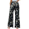 image:imageArolina Womens Stretchy Wide Leg Palazzo Lounge Pants Casual Comfy High Waist Palazzo PantsLittle Flower