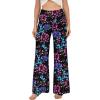image:imageArolina Womens Stretchy Wide Leg Palazzo Lounge Pants Casual Comfy High Waist Palazzo PantsMulti Flower