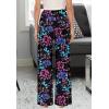image:imageArolina Womens Stretchy Wide Leg Palazzo Lounge Pants Casual Comfy High Waist Palazzo PantsMulti Flower