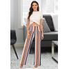 image:imageArolina Womens Stretchy Wide Leg Palazzo Lounge Pants Casual Comfy High Waist Palazzo PantsMulti Stripe
