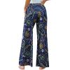 image:imageArolina Womens Stretchy Wide Leg Palazzo Lounge Pants Casual Comfy High Waist Palazzo PantsRound Flower