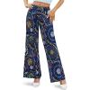 image:imageArolina Womens Stretchy Wide Leg Palazzo Lounge Pants Casual Comfy High Waist Palazzo PantsRound Flower