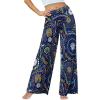 image:imageArolina Womens Stretchy Wide Leg Palazzo Lounge Pants Casual Comfy High Waist Palazzo PantsRound Flower