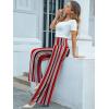 image:imageArolina Womens Stretchy Wide Leg Palazzo Lounge Pants Casual Comfy High Waist Palazzo PantsStripe