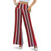 image:imageArolina Womens Stretchy Wide Leg Palazzo Lounge Pants Casual Comfy High Waist Palazzo PantsStripe