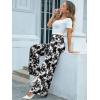 image:imageArolina Womens Stretchy Wide Leg Palazzo Lounge Pants Casual Comfy High Waist Palazzo PantsTiedyeblackwhite