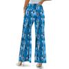 image:imageArolina Womens Stretchy Wide Leg Palazzo Lounge Pants Casual Comfy High Waist Palazzo PantsWave Tie Dye