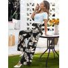 image:imageArolina Womens Stretchy Wide Leg Palazzo Lounge Pants Casual Comfy High Waist Palazzo PantsZbeige Brown Leaves