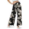 image:imageArolina Womens Stretchy Wide Leg Palazzo Lounge Pants Casual Comfy High Waist Palazzo PantsZbeige Brown Leaves