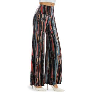 image:imageArolina Womens Stretchy Wide Leg Palazzo Lounge Pants Casual Comfy High Waist Palazzo PantsFloral 10