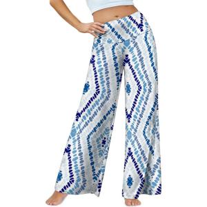 image:imageArolina Womens Stretchy Wide Leg Palazzo Lounge Pants Casual Comfy High Waist Palazzo PantsFloral 13