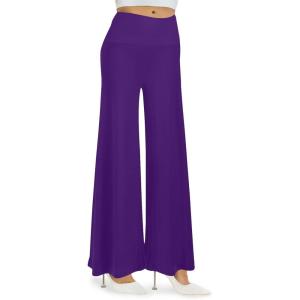 image:imageArolina Womens Stretchy Wide Leg Palazzo Lounge Pants Casual Comfy High Waist Palazzo PantsPurple