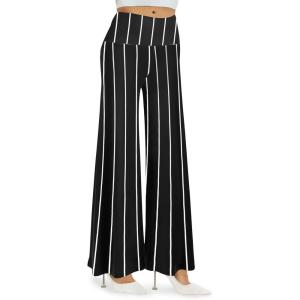 image:imageArolina Womens Stretchy Wide Leg Palazzo Lounge Pants Casual Comfy High Waist Palazzo PantsVertical Stripes