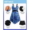 image:imageArolina Plus Size Bathing Suit for Women Swim Dress Tummy Control Swimsuits Two Piece Flowy Tankini with ShortsFlower20