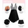 image:imageArolina Plus Size Bathing Suit for Women Swim Dress Tummy Control Swimsuits Two Piece Flowy Tankini with ShortsFlower21