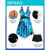 image:imageArolina Plus Size Bathing Suit for Women Swim Dress Tummy Control Swimsuits Two Piece Flowy Tankini with ShortsFlower22