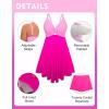 image:imageArolina Plus Size Bathing Suit for Women Swim Dress Tummy Control Swimsuits Two Piece Flowy Tankini with ShortsHot Pink