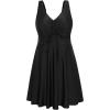 image:imageArolina Plus Size Swimdress for Women High Waisted Tummy Control Tankini Bathing Suits Two Piece Swimsuits with BoyshortsBlack