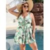 image:imageArolina Plus Size Swimdress for Women High Waisted Tummy Control Tankini Bathing Suits Two Piece Swimsuits with BoyshortsFlower01