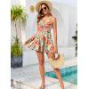 image:imageArolina Plus Size Swimdress for Women High Waisted Tummy Control Tankini Bathing Suits Two Piece Swimsuits with BoyshortsFlower03