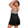 image:imageArolina Plus Size Swimdress for Women High Waisted Tummy Control Tankini Bathing Suits Two Piece Swimsuits with BoyshortsFlower12