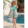 image:imageArolina Plus Size Swimdress for Women High Waisted Tummy Control Tankini Bathing Suits Two Piece Swimsuits with BoyshortsFlower13