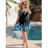 image:imageArolina Plus Size Swimdress for Women High Waisted Tummy Control Tankini Bathing Suits Two Piece Swimsuits with BoyshortsFlower17