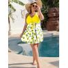 image:imageArolina Plus Size Swimdress for Women High Waisted Tummy Control Tankini Bathing Suits Two Piece Swimsuits with BoyshortsFlower18