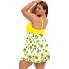 image:imageArolina Plus Size Swimdress for Women High Waisted Tummy Control Tankini Bathing Suits Two Piece Swimsuits with BoyshortsFlower18