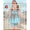 image:imageArolina Plus Size Swimsuit for Women Two Piece Modest Tankini Full Coverage Tummy Control Bathing Suits with ShortsBlue