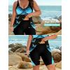 image:imageArolina Plus Size Swimsuit for Women Two Piece Modest Tankini Full Coverage Tummy Control Bathing Suits with ShortsBlue Butterfly
