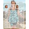 image:imageArolina Plus Size Swimsuit for Women Two Piece Modest Tankini Full Coverage Tummy Control Bathing Suits with ShortsBlue Leaves
