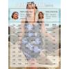 image:imageArolina Plus Size Swimsuit for Women Two Piece Modest Tankini Full Coverage Tummy Control Bathing Suits with ShortsPurple Floral