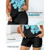 image:imageArolina Tankini Swimsuits for Women Modest Two Piece Blouson Bathing Suit Tank Top with Boy Shorts Pockets S24WBlue Flowers