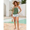 image:imageArolina Tankini Swimsuits for Women Modest Two Piece Blouson Bathing Suit Tank Top with Boy Shorts Pockets S24WMilitary Green