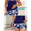 image:imageArolina Tankini Swimsuits for Women Modest Two Piece Blouson Bathing Suit Tank Top with Boy Shorts Pockets S24WNavy Blue