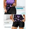 image:imageArolina Tankini Swimsuits for Women Modest Two Piece Blouson Bathing Suit Tank Top with Boy Shorts Pockets S24WPurple Butterfly