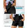 image:imageArolina Tankini Swimsuits for Women Modest Two Piece Blouson Bathing Suit Tank Top with Boy Shorts Pockets S24WPurple Flowers