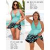 image:imageArolina Womens One Piece Swimsuit Tummy Control Bathing Suit U Wire Slimming Swim Dress Plus Size Body Shaping SwimwearBlue Butterfly