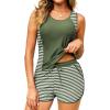 Army Green Stripes